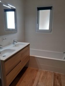 Nouvelle salle de bain après rénovation a Mareuil sur lay